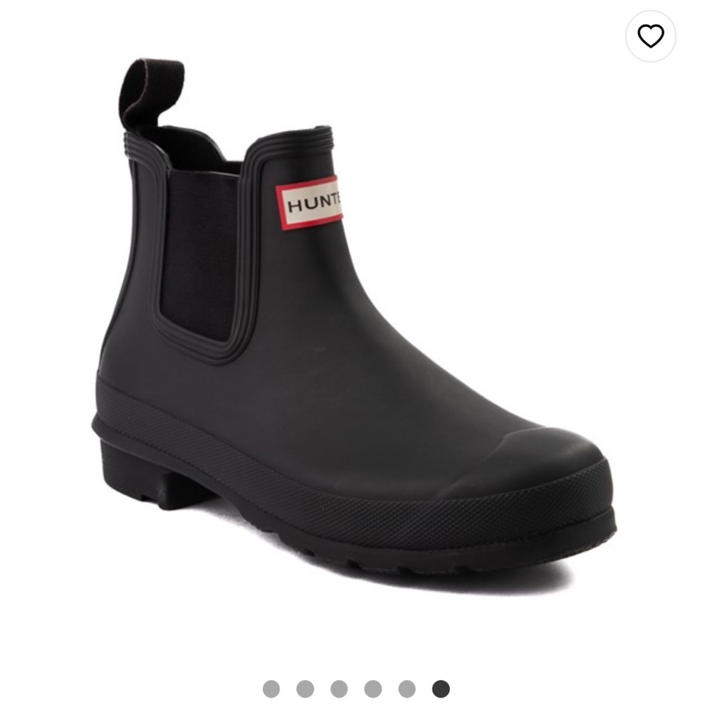 Womens Hunter Original Chelsea Rain Boot - Black